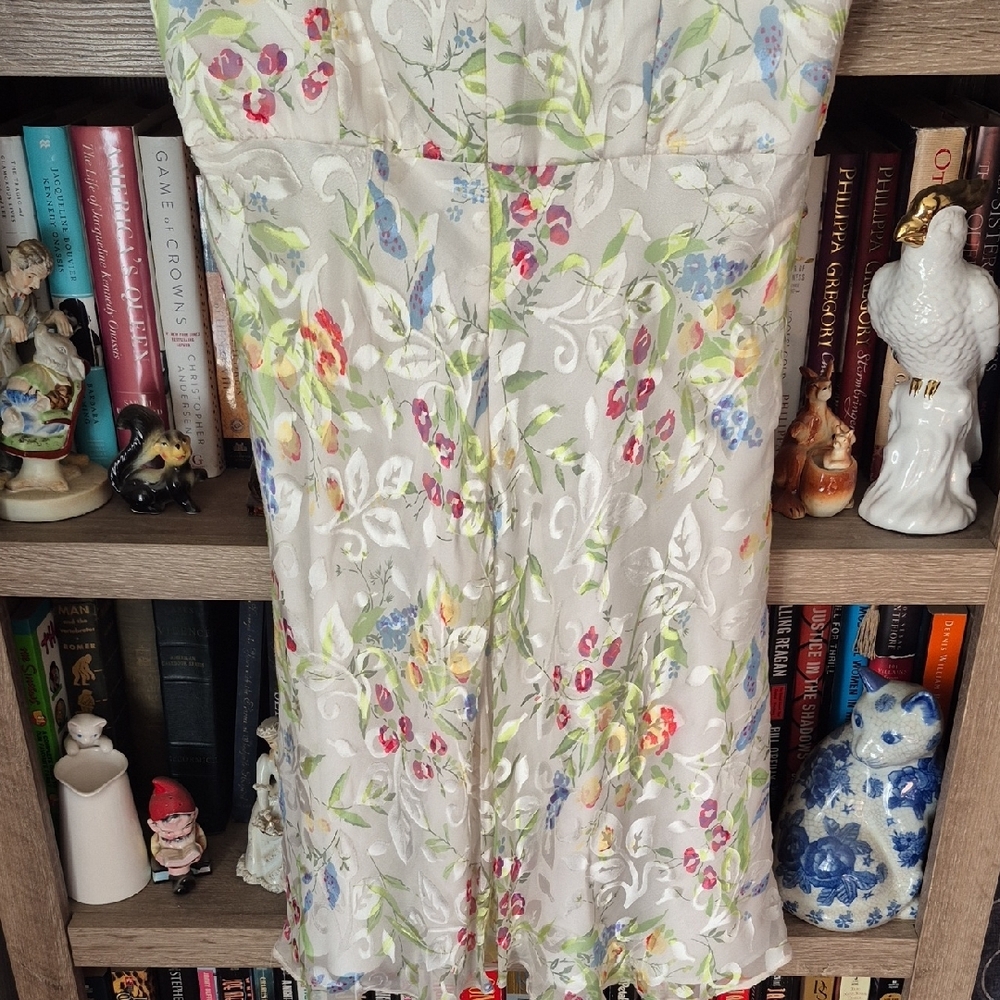 Kay Unger Floral Mini Dress with Scarf - Picture 9 of 10